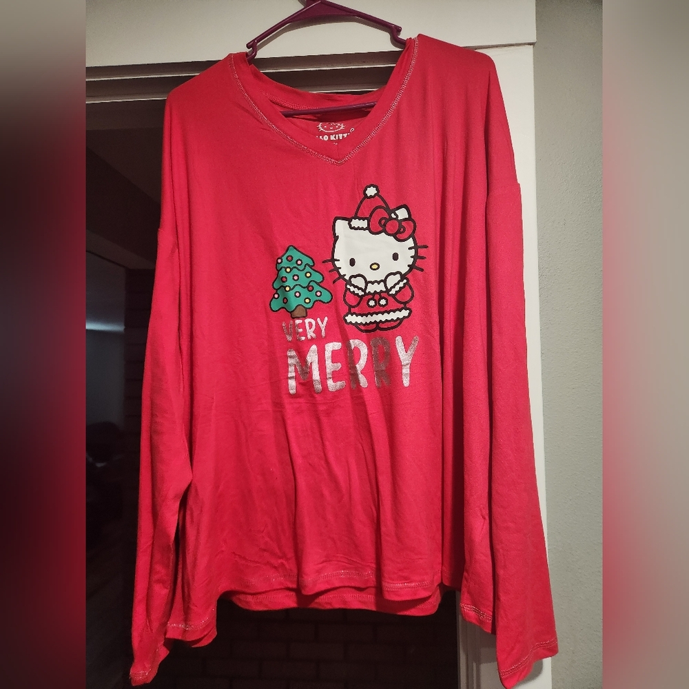 Women's XXL Hello Kitty Pj Top